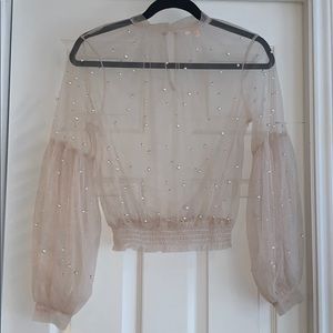 Sheer Pearl Blouse